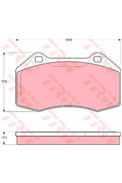 TRW Brake Pad Set, disc brake GDB1606