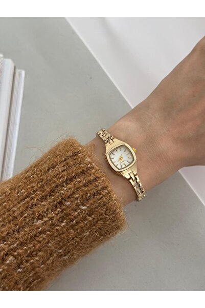 MERW Dora Model Gold Color Metal Cord Vintage Series Women's Wristwatch