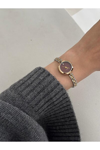 MERW Quincy Model Gold Silver Claret Red Color Metal Cord Vintage Series Wome...