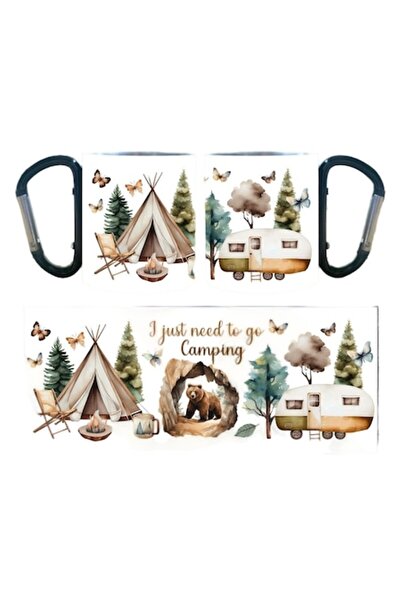 OEM White Stainless Steel Mug with Carabiner, Personalized with Dedication "I...