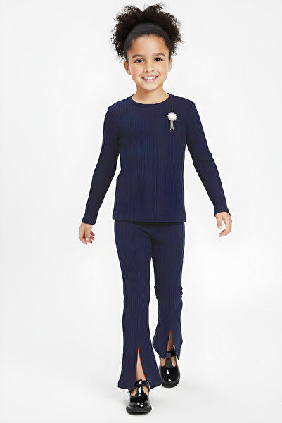 MODANINO Комплект блуза и пола с брошка за момичета 4-8 години 12528