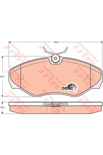 TRW Brake Pad Set, disc brake GDB1478