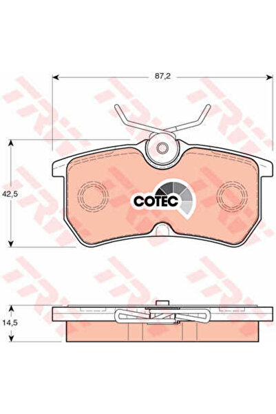 TRW Set plăcuțe de frână, frână cu disc GDB1354