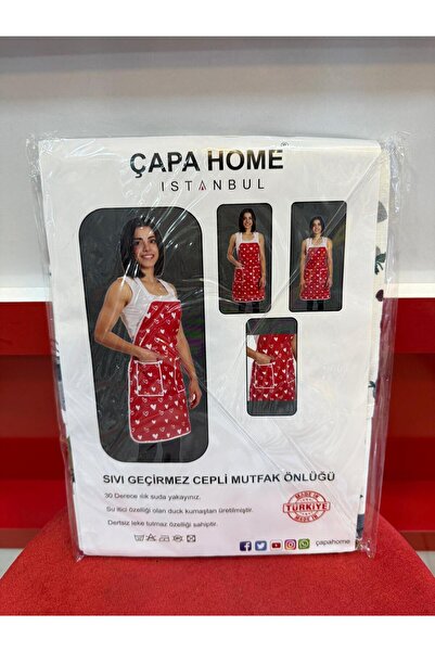 Çapa Home Liquid-Proof Spot-Proof Pocket Kitchen Vs Dishwashing Apron Gift Di...