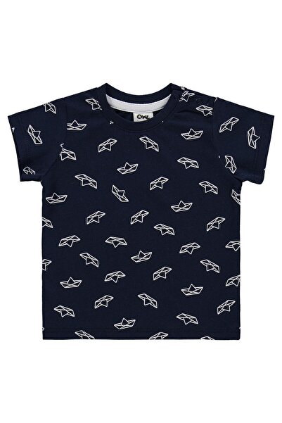 Civil Baby طقم سيلكن إمبيرمي للطباعة 6-18 شهرًا - أزرق داكن 6-9 أشهر