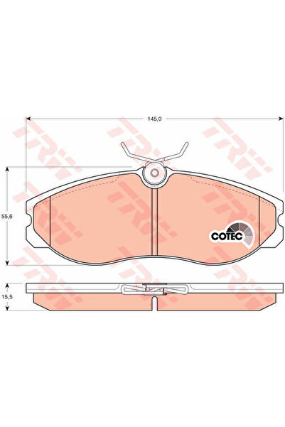 TRW Σετ τακάκια, δισκόφρενα GDB1113