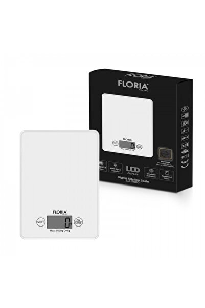 Zilan Cantar digital de bucatarie Floria ZLN-1685, 5kg, sticla securizata, di...