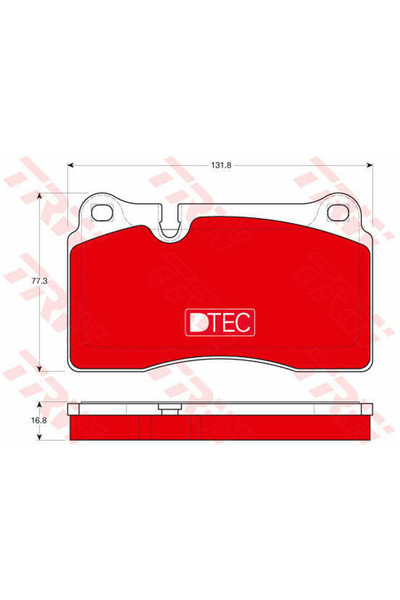 TRW Brake Pad Set, disc brake GDB1670DTE