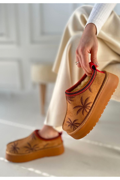 YEŞİM BUTİK Mucy Tan Suede Boots