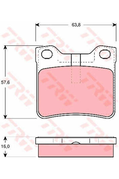 TRW Set plăcuțe de frână, frână cu disc GDB1432