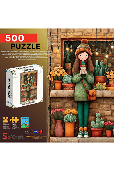 Soi Craft 500 Parça Puzzle Küçük Mutluluklar Bahçesi