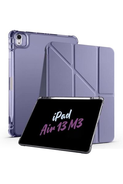 SilverCars iPad Air 13 İnç (M3/M2 2025/2024) Uyumlu Katlanabilir Standlı Tabl...