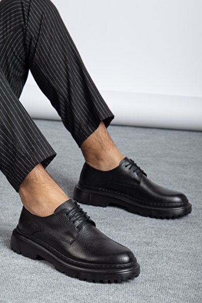 maximoda Genuine Leather, Stitched, Thick Soled, Full Leather Men's Shoes