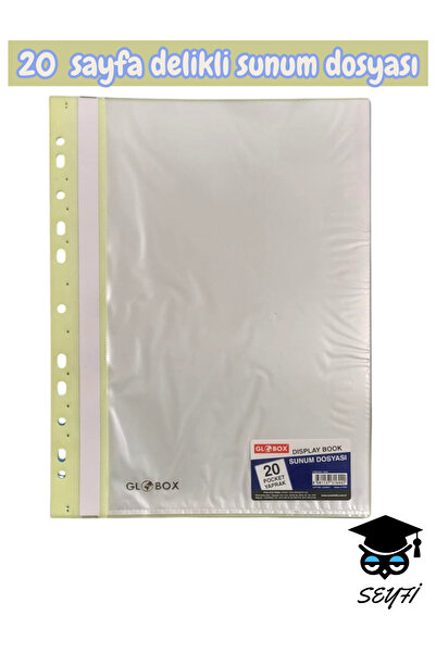SEYFİKİRTASİYE 20 de foi de dosare de prezentare perforate, format A4