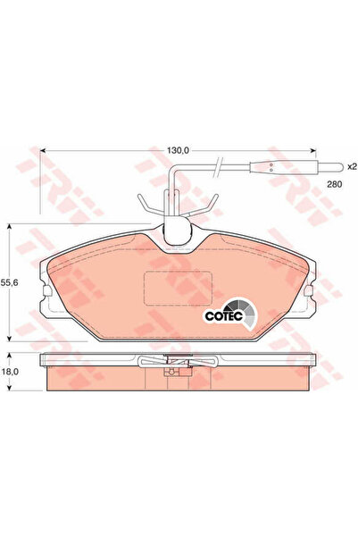 TRW Set plăcuțe de frână, frână cu disc GDB1030
