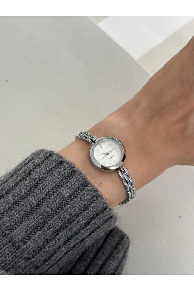 MERW Quincy Model Silver Color Metal Cord Vintage Series Women Wrist Watch