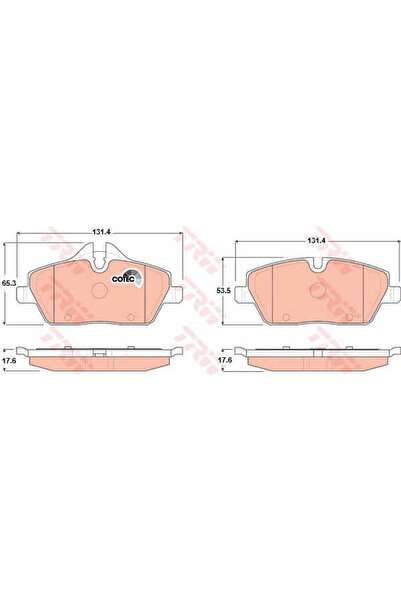 TRW Set plăcuțe de frână, frână cu disc GDB1611