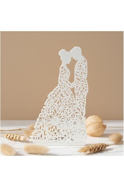 OEM Statuetă decorativă minimalistă a unui cuplu la o nuntă, decor minimalist...