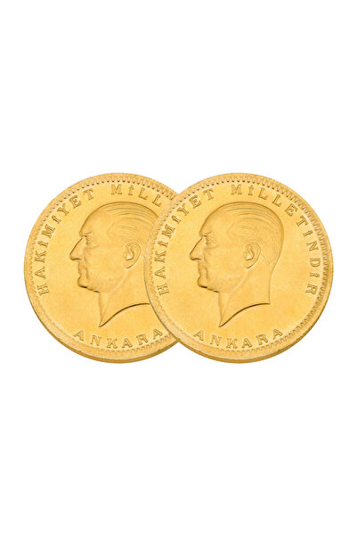 Harem Altın 2 Adet Eski Tarihli Cumhuriyet Altını - Ata Lirası