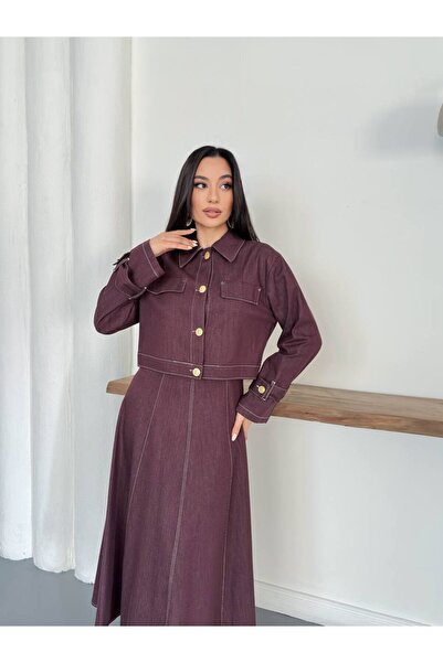 VESS MODA Dress and Jacket Denim Suit