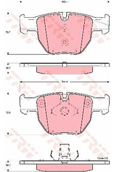 TRW Σετ τακάκια, δισκόφρενα GDB1526