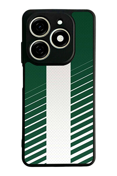 TECNO Spark 20 / 20C Compatible Printed, Matte Black, Soft Silicone, Protecti...