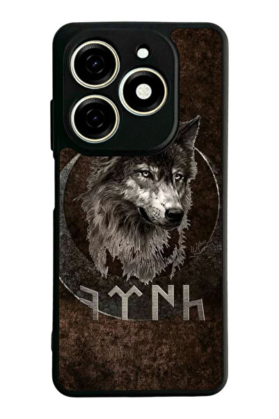 TECNO غطاء متوافق مع Spark 20 / 20C، مطبوع، أسود غير لامع، سيليكون ناعم، واقي...