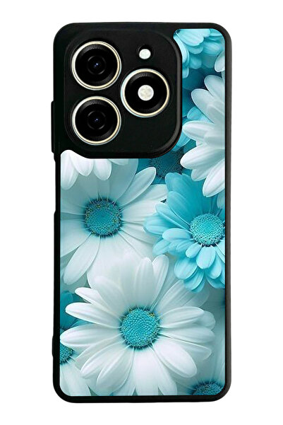 TECNO Spark 20 / 20C Compatible Printed, Matte Black, Soft Silicone, Protecti...