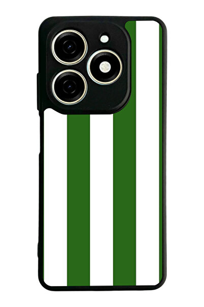 TECNO Spark 20 / 20C Compatible Printed, Matte Black, Soft Silicone, Protecti...