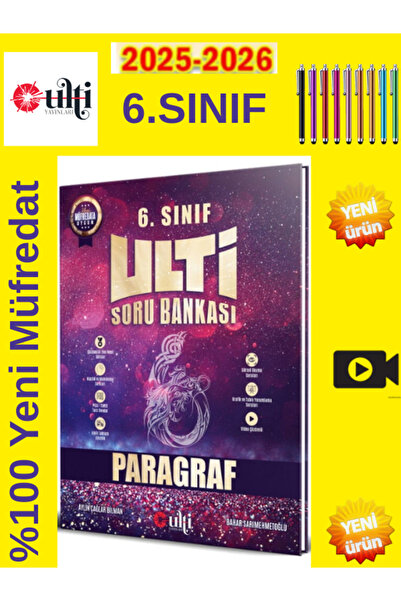 Ens Yayıncılık Ulti Yayınları 6. Sınıf Paragraf Kültürü Soru Bankası+Android ...