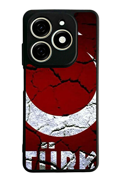 TECNO Spark 20 / 20C Compatible Printed, Matte Black, Soft Silicone, Protecti...