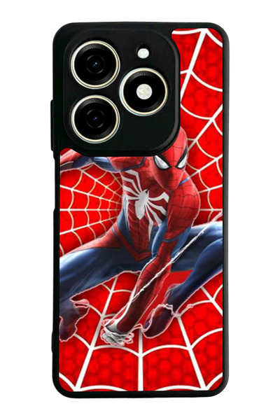 TECNO Spark 20 / 20C Compatible Printed, Matte Black, Soft Silicone, Protecti...