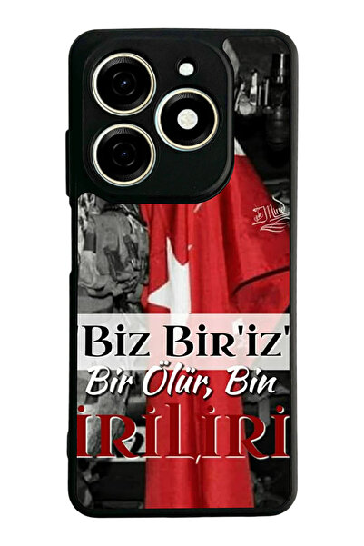 TECNO Spark 20 / 20C Compatible Printed, Matte Black, Soft Silicone, Protecti...