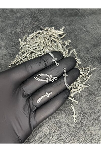 Mos Tespih 5 Adet Zülfikar Kılıcı Tesbih Püskül Ucu Kolye Ucu Takı Boncuğu