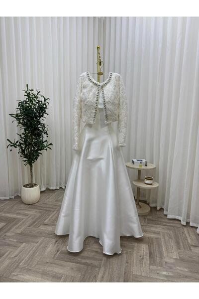 Heidi luxurious two-piece white dress