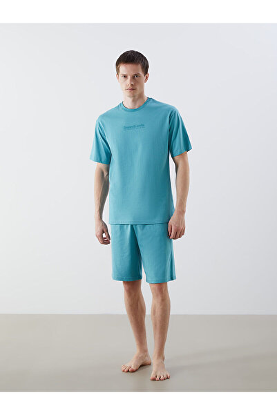 LC Waikiki Vizyon New Season Standard Fit Men's Shorts Pajama Set