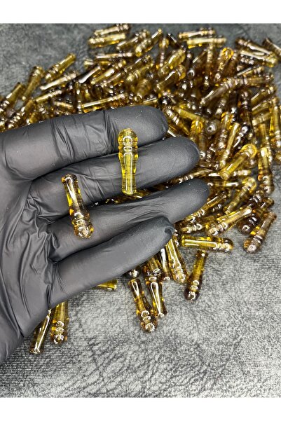 Mos Tespih 1 bucată de pulbere fosilă de pământ, chihlimbar, material de biju...