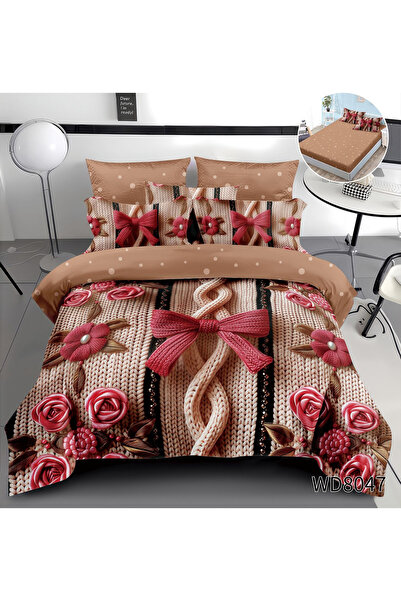 FIONNA.RO Finet 4-Piece Duvet Cover Set With 5D Stretchy In Relief - Crochete...