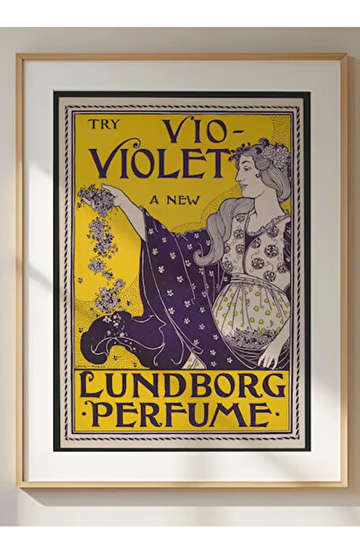 Taranist Poster - Violette Art Nouveau Kadın - Vintage Poster