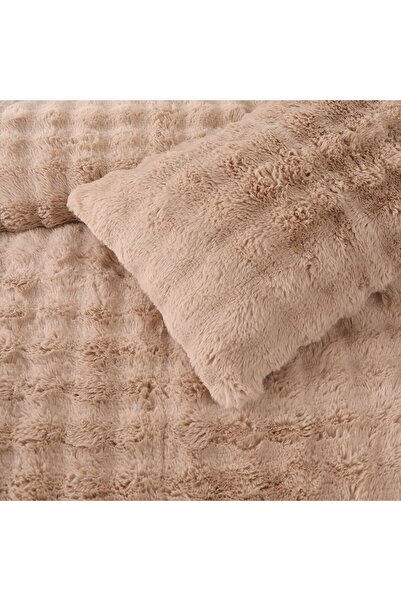 ipekli home Kürk Yatak Örtüsü Çift Kişilik Dolgulu Peluş Yumuşak Çift Taraflı...