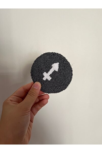 Nova Punch Embroidery Sagittarius Sign Coaster