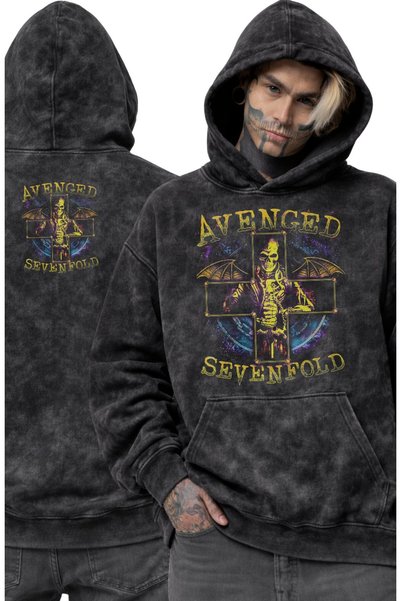 Fuddy Moda Unisex Avenged Sevenfold majica s kapuljačom Štampano Sa kapuljačo...