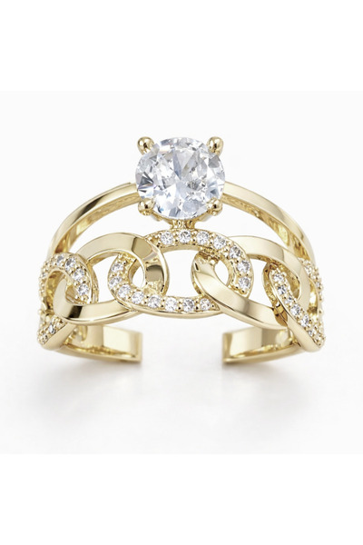 Milena Engagement Ring One Size 10 14k GOLD Plated