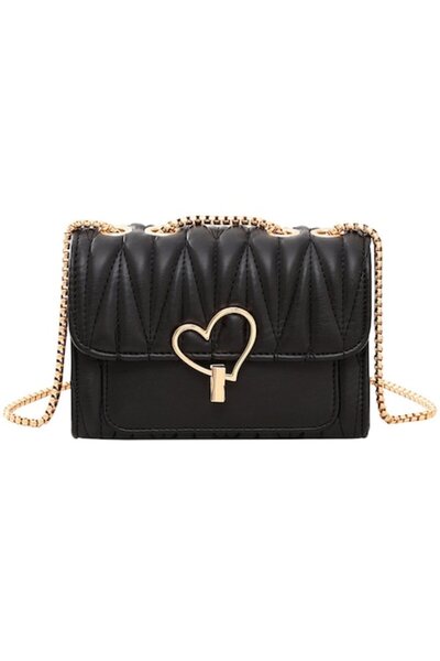 OptimStar Geantă casual și de ocazie, 20x14x8 cm, neagră