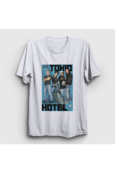 Presmono تي شيرت أبيض للجنسين من مجلة توكيو هوتيل 603261tt