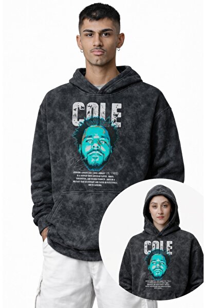 Fuddy Moda Unisex Jermaine Lamarr Cole Printed Hooded Washable Sweatshirt, Ov...