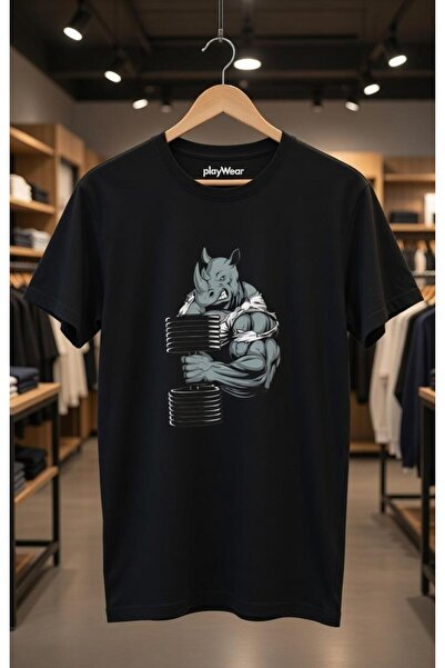 playwear Gym Athlete Fitness Dumbbell Lifting Bull Regular Fit 100% βαμβακερό...