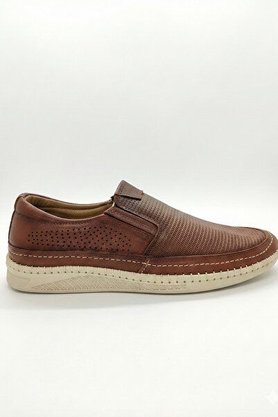Ekonomik Ayakkabı Men's Brown Genuine Leather Loafers /Moccasin Casual Shoes ...