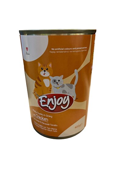 Enjoy Tavuklu Kedi Konservesi Sos İçinde Et Parçacıklı 400 Gr