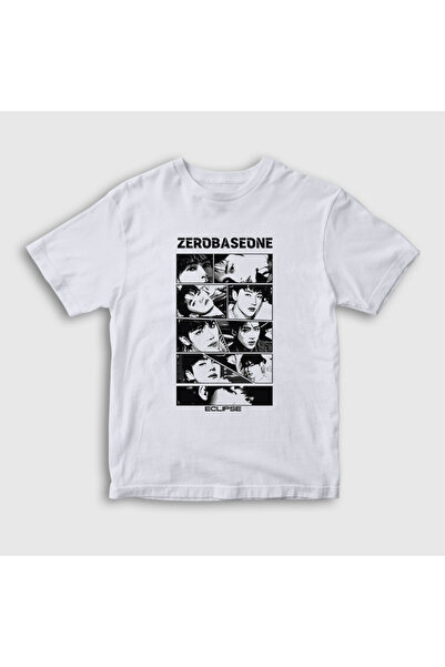 Presmono تي شيرت أبيض للأطفال من الجنسين Eclipse K Pop Zerobaseone 602761tt